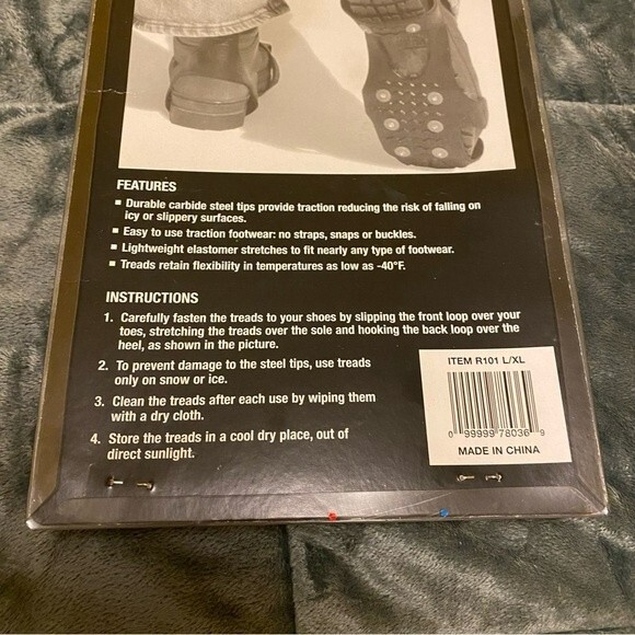 Thunder Bay Outdoor Gear Non-Slip Snow and Ice Treads SIZE L/XL UNISEX - Picture 4 of 5
